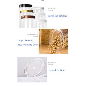 Plastic Containers Jar with Lid Durable and Versatile Storage Solution