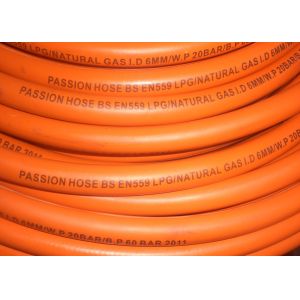 Inner Diameter Size 13MM LPG Gas Hose , Burst Pressure 60 Bar 900 Psi