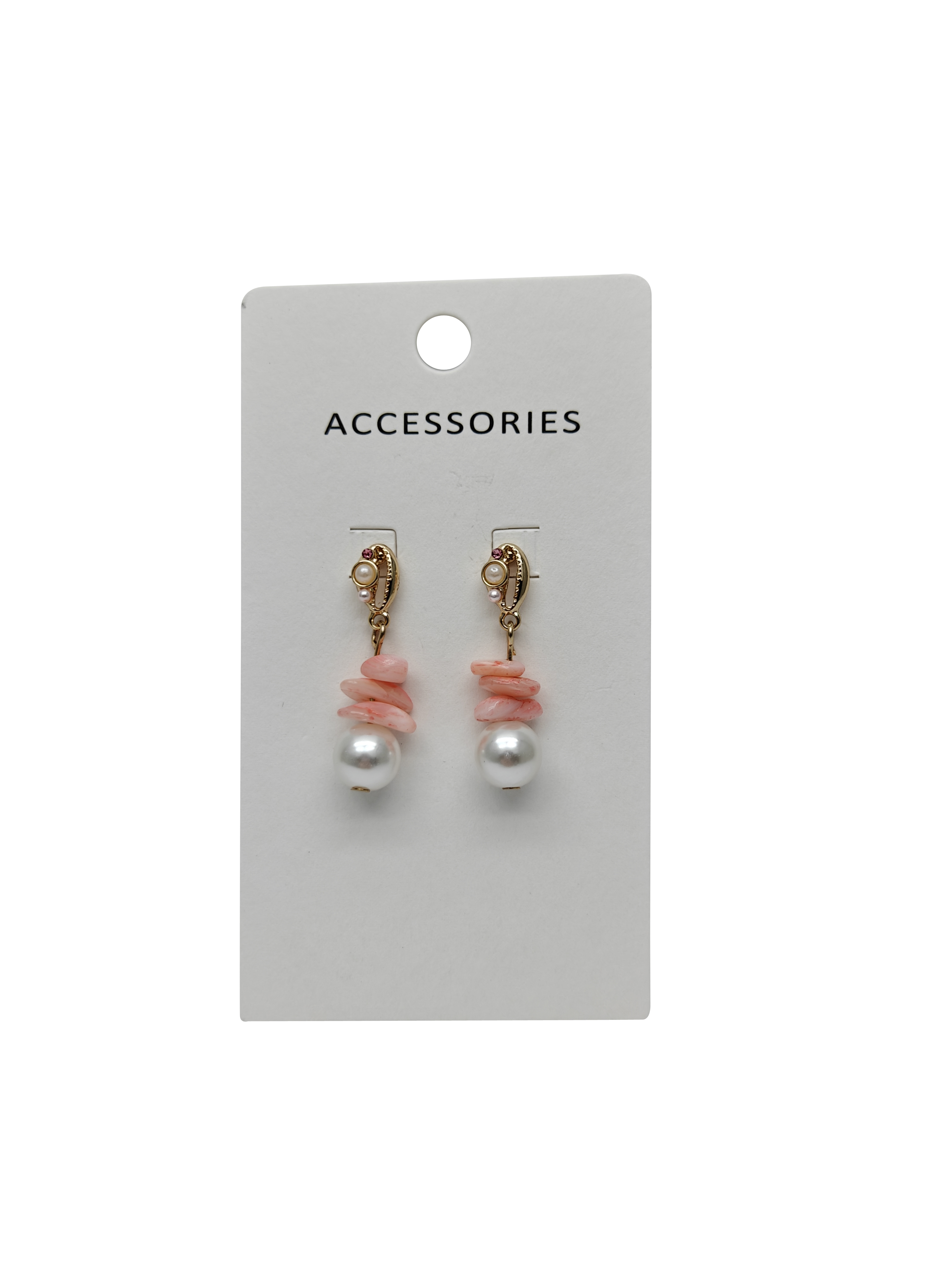 China Natural Stone Beaded Pearl Pendant Earrings for Girls on sale