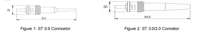 ST Simplex or Duplex Fiber Optic Connector ANSI , IEC ,TIA/EIA , NTT and JIS standard compatible