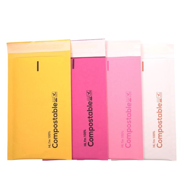 Buy 3-4mm Thickness Kraft Cushion Bubble Mailers with Low Density Polyethylene Inner Materials at wholesale prices