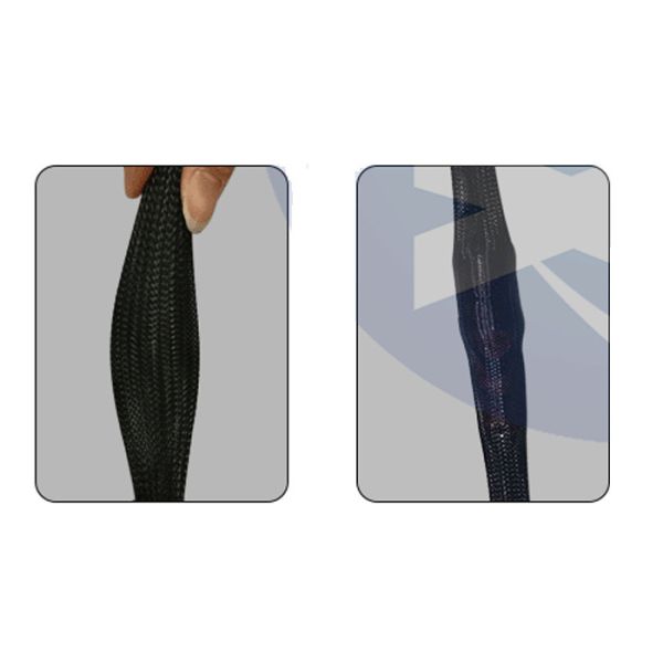 Buy Electrical Braided Automotive Wire Sleeve , Expandable Cable Sleeving Pet Material at wholesale prices