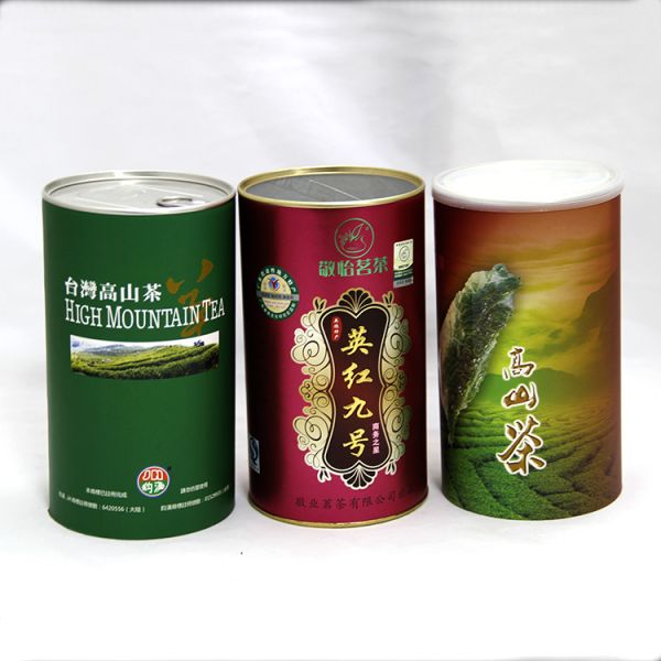 SGS Food Grade Cylinder Paper Composite Cans for Flower Tea , Fruit Tea And Coffee