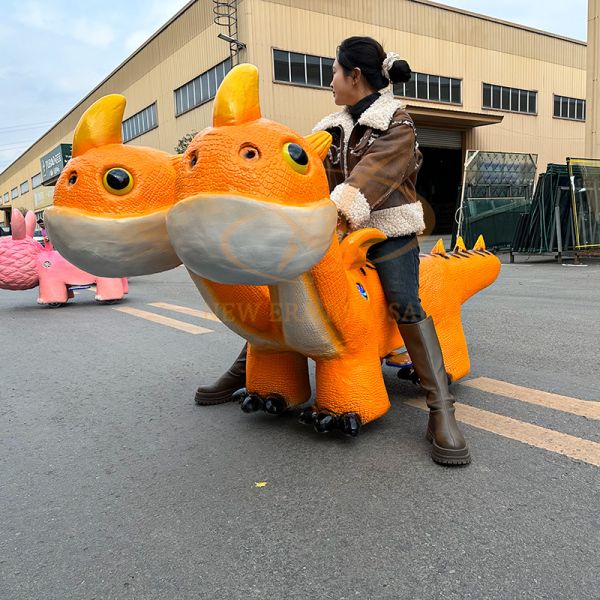 350W Lifelike Design Electric Dinosaur Scooter , Battery Powered Dinosaur Ride