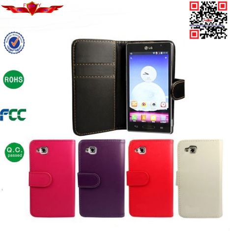100% Qualify Brand New PU Flip Wallet Leather Cover Case For LG L9 II Multi Colors