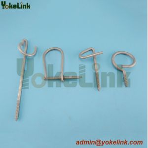 Galvanized carbon steel P House Hook and Drive Hook
