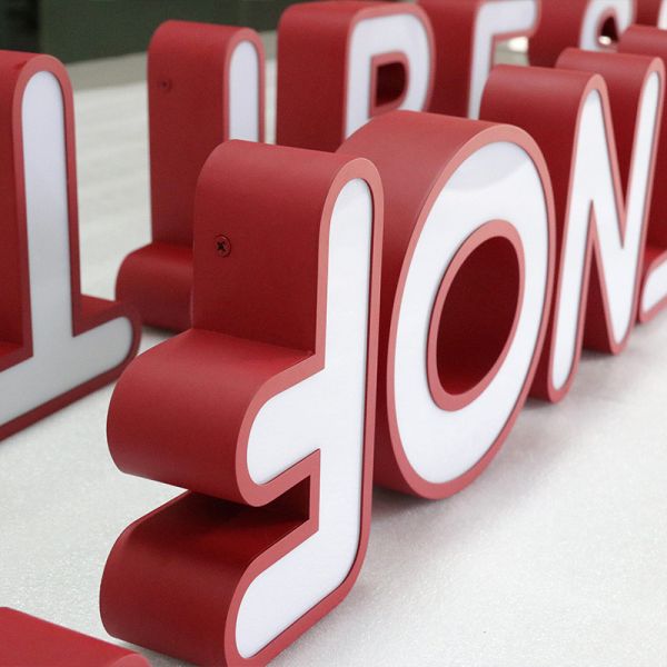 Customized DC12V 3D Illuminated Signs Stainless Steel LED Store Sign