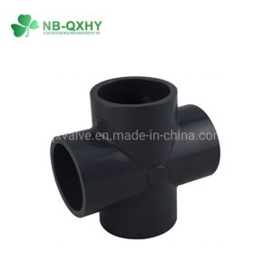 China SCH80 UPVC Cross Tee with Socket Wall Thickness Round Head Code Size From 1/2 to 6 on sale