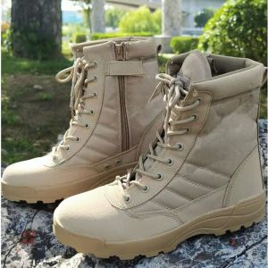 Special Forces Slip Resistant Tactical Boots Steel Toe Lightweight Men'S Shoes