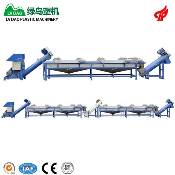 Buy High Efficiency Best Price Plastic Recycling Machine PP PE FIlm Plastic Washing Line 500kg/h Capacity at wholesale prices