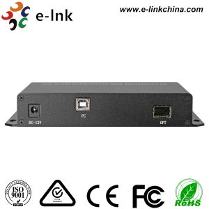 KVM DVI Video To Fiber Converter 1.0 Protocol 1Ch Analog Audio Support KVM, SFP