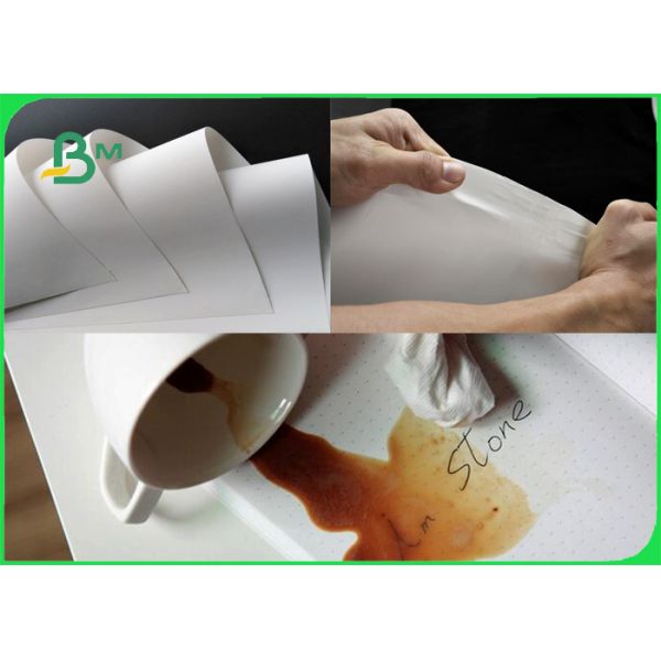 Waterproof Tear Resistant White Paper Made From Stone 160um Recyclable Waterproof Tear Resistant White Paper Made From Stone 160um Recyclable