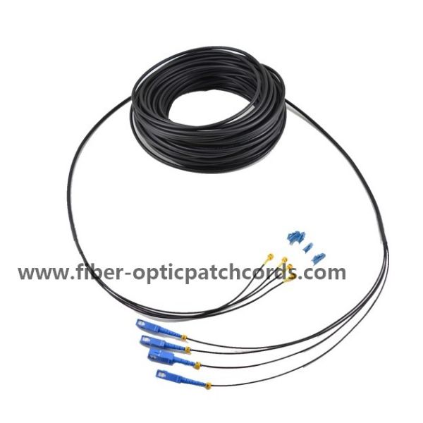 Tactical DLC To DLC 4 Fiber Fiber Optic Patch Cord Outdoor Base Station RRU CPRI