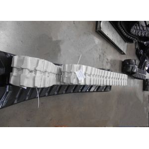 Grey Color Rubber Digger Tracks 72mm Pitch Durable With High Load Performance