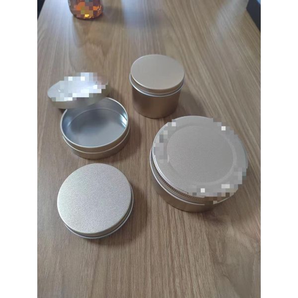 Food Grade 0.5L 500ml Big Aluminum Tin Box Tin Container Tin Jar With Screw Lid