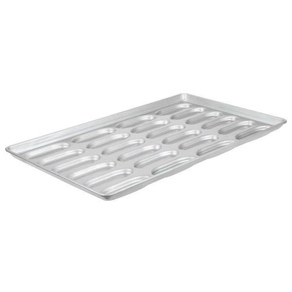 RK Bakeware China Foodservice NSF 24 Mold Aluminum Cupcake Trays / Aluminized Steel Commercial Hot Dog Bun Pan