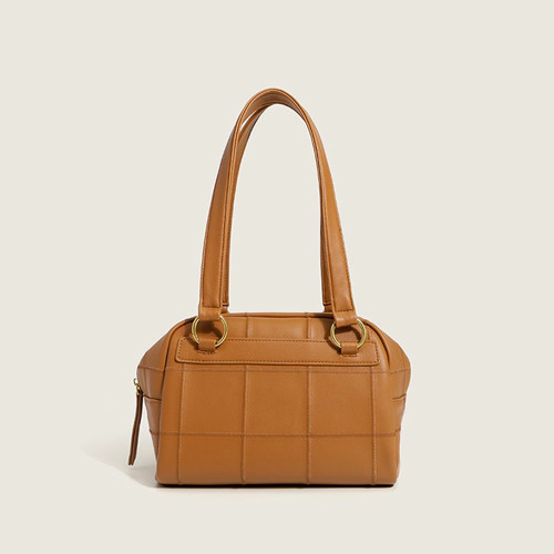 Buy 28cm 16cm PU Shoulder Bag Embroidery Thread Checkered Shoulder Bag at wholesale prices