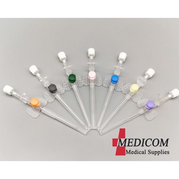 cheape good quality iv cannula catheter with injection port and wings 14G 16G 18G 20G 22G 24G 26G sterile by eo gas