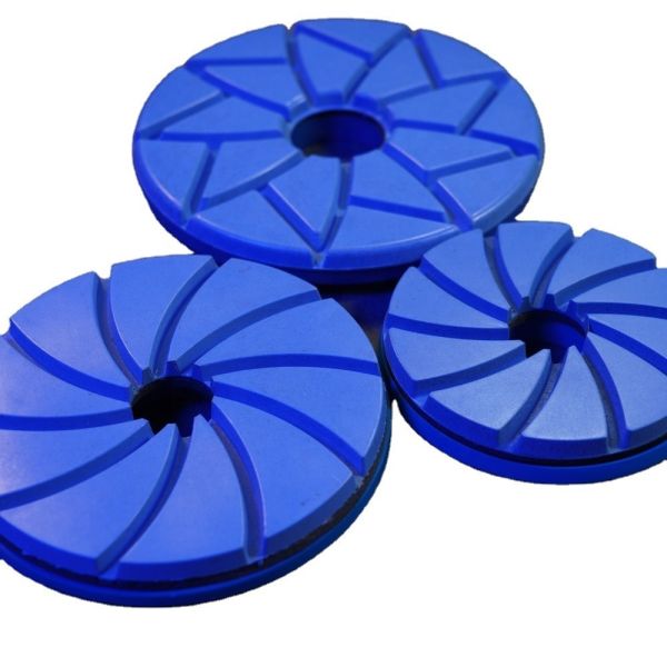 Buy Customized 125mm Snail Lock Resin Polishing Pad for Granite Grinding Disc at wholesale prices