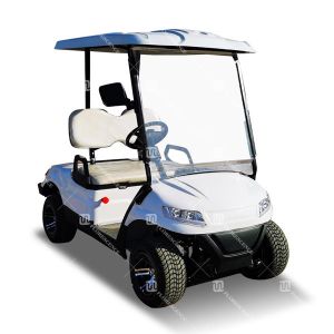 Road Legal NEA White Golf Carts 2 Person New Energy Vehicles OEM With Front
