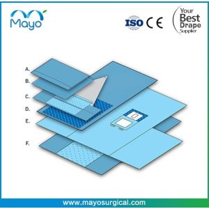 Quality Level 4 Surgical Laparoscopy Pelviscopy Drape Set for sale
