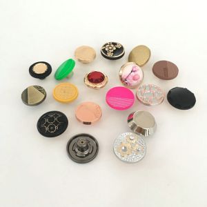 Wholesale High Quality Custom brand engrave logo Zinc Alloy Button Metal For