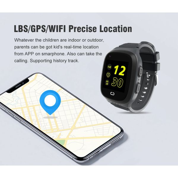 4G Kids Waterproof WiFi GPS Play Zoom Smart Watch Video Call Monitor