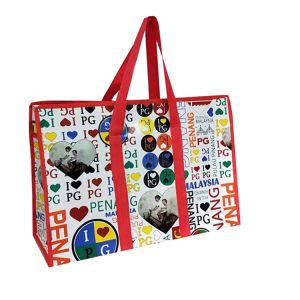 Zipper Top Reusable Pp Non Woven Grocery Shopping Bags With Handles