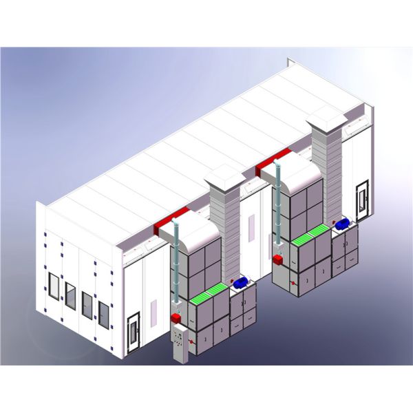 Buy 15m Bus Spray Booth Semi - Down Draft Extraction OEM at wholesale prices