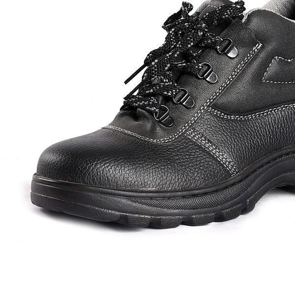 Anti Smash Slip Resistant Middle Cut Safety Shoes Leather Material Additional Features