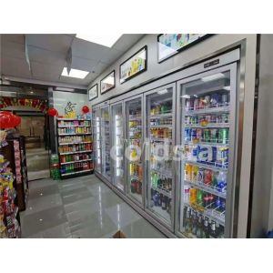 Supermarket Deluxe Split Vertical Refrigerating Display Case
