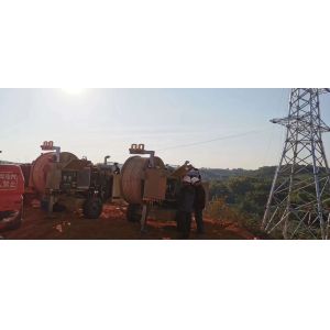 2X80KN Hydraulic Cable Tensioner Wire Tension Device 1000KV Construction