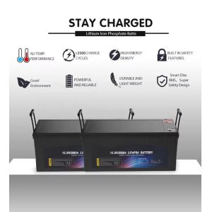 12v 100ah 200ah 300ah Lifepo4 RV AGV Batteries Lithium Phosphate
