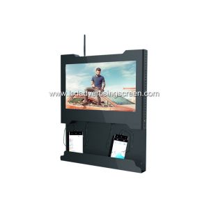 Genevision LCD Advertising Screen Ad Player With Cell Phone Charging Station