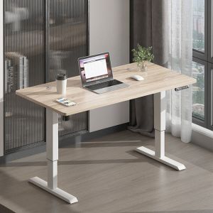0.98 mm/s Electric Adjustable Wooden Study Table for Adults in Modern CEO Office