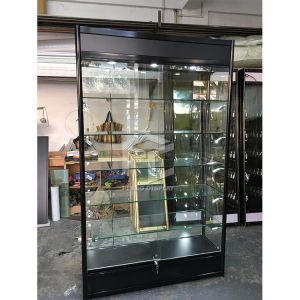 Lockable 8mm Tempered Glass Display Showcase Cabinet 120cm Long