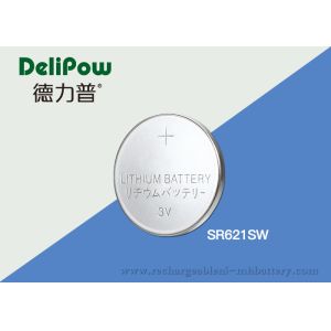 Small SR621SW Lithium Button Cell Battery Environmentally Friendly
