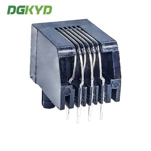 DGKYD57221166IWA1DB4 RJ11 Ethernet connector fully plastic without light 6P6C