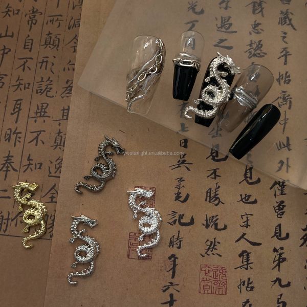 Upgrade Your Nail Game with Our Fashionable Dragon Nail Charm in Multiple Colors