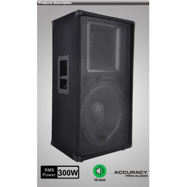 15 Inch 300W Wooden Cabinet Professional Speaker Box Design WPA15