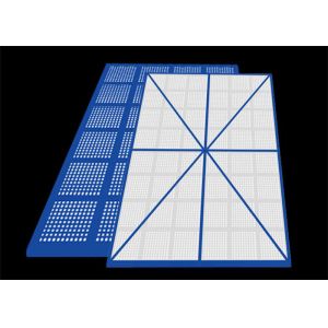 China Blue 6mm Mesh Construction Safety Screens High Rise Safety Systems on sale