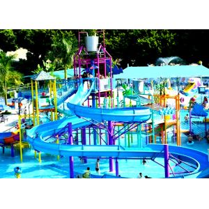 Theme Park Aquatic Playground Equipment Outdoor Fiberglass Material
