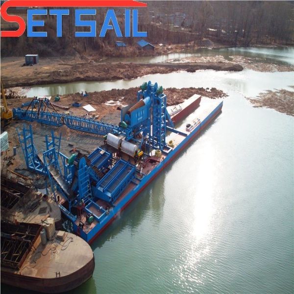 180000.000kg Package Gross Weight Chain Bucket River Gold Machinery for Lake