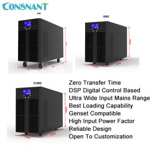 Online 70HZ High Frequency UPS System Zero Transfer Double Conversion PFC