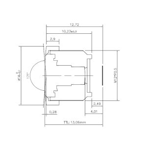 Quality 1/4&quot; 2.0mm wide angle S mount lens ,HFOV115 degree, F2.0, good for Aptina MT9P031,very compact design CCL14020MPFR for sale
