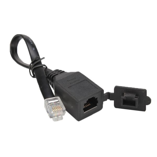 RJ11 Telephone Cable Male To Female With Dust Cover For Telephone Cable Extension and Transfer