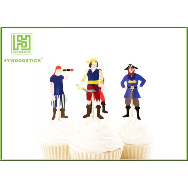 Red Heart Graduation Cake Decoration Toppers For Cafe 100pcs / Bag