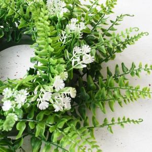 14'' To 17'' Faux Green Artificial Plant Leaves Plastic