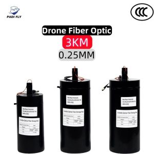 Professional 3km 0.25mm Drone Optical Fiber for Anti Interference Fpv Fibre