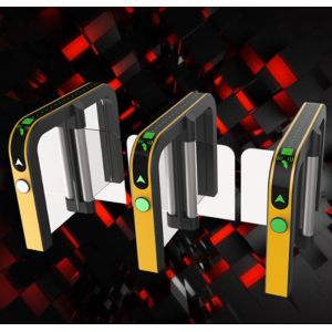 Security Flap Entrance Automatic Turnstiles Electronic Fingerprint High